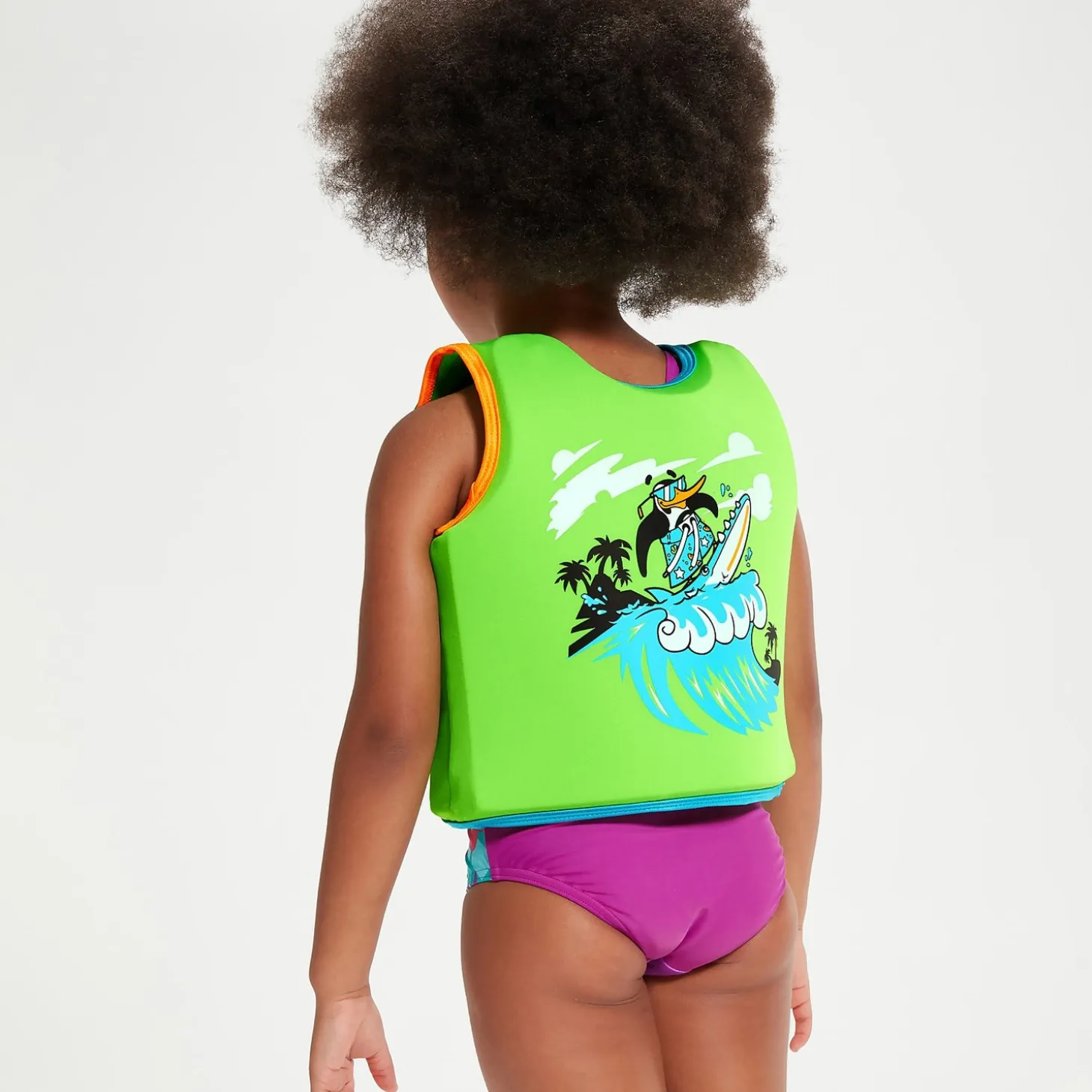 Infant Learn to Swim Chima African Penguin Float Vest Green