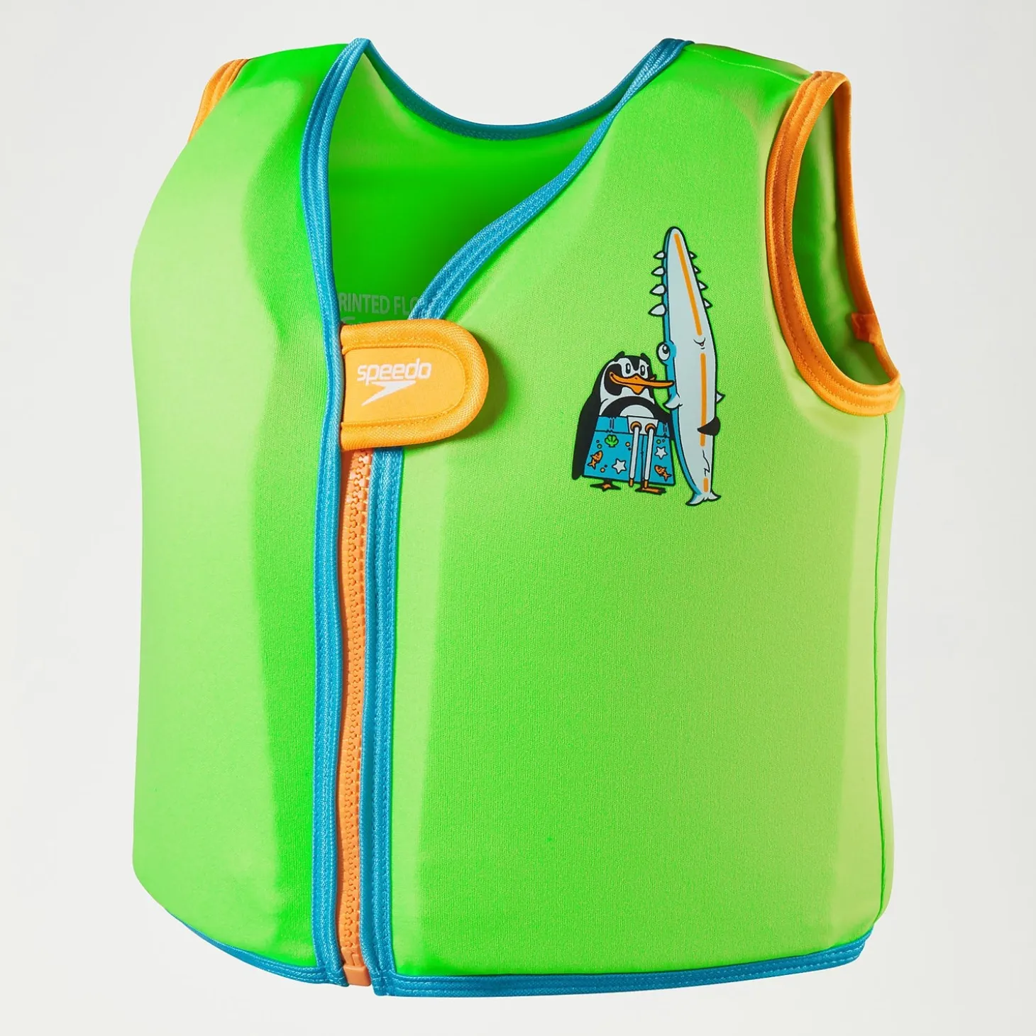 Infant Learn to Swim Chima African Penguin Float Vest Green