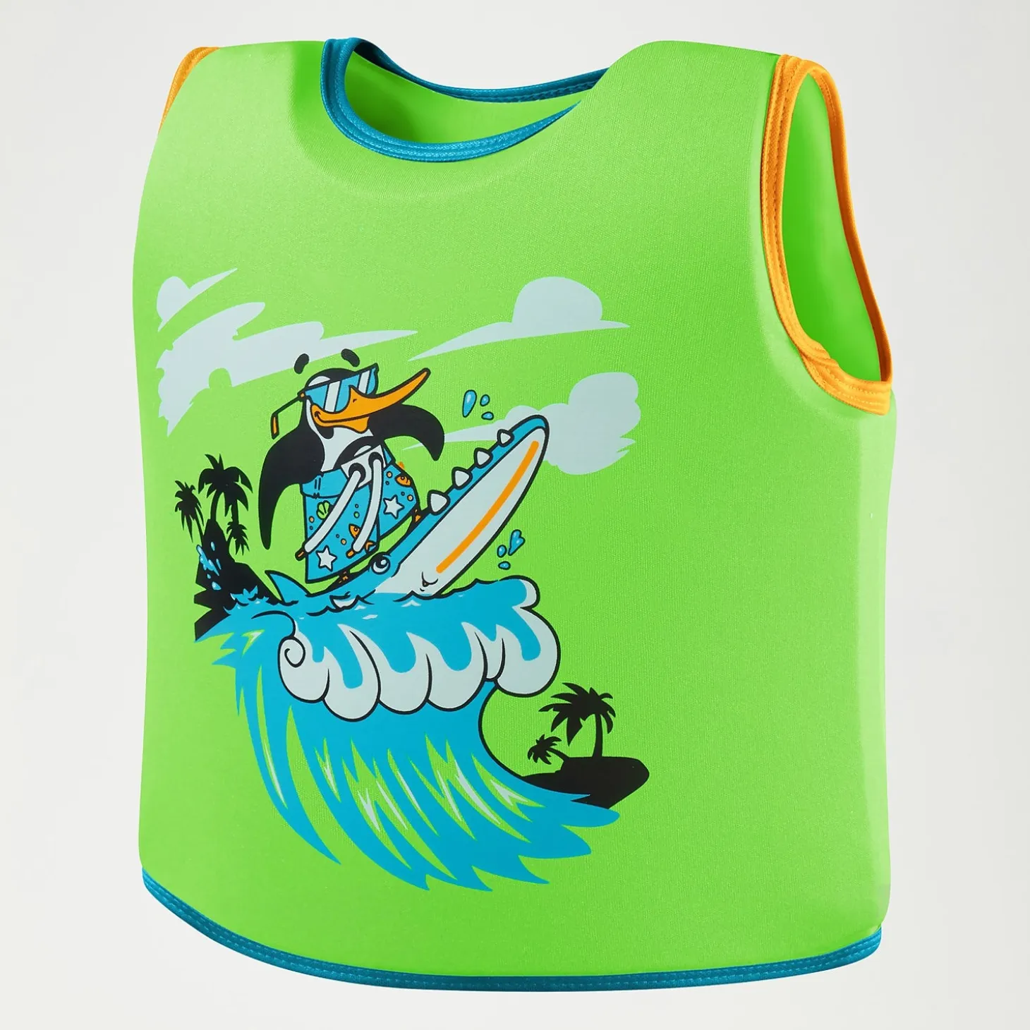 Infant Learn to Swim Chima African Penguin Float Vest Green