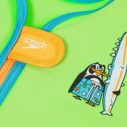 Infant Learn to Swim Chima African Penguin Float Vest Green