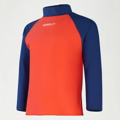 Infant Unisex Learn To Swim Essential Rash Top Blue/Coral