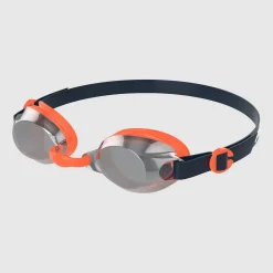 Junior Jet Mirror Goggles Navy/Volcanic Orange/Chrome