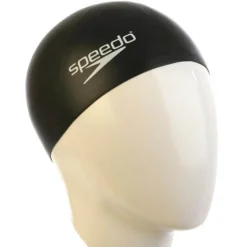 Junior Plain Moulded Silicone Cap Black