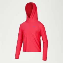 Junior Unisex Hooded Long Sleeve Rash Top Pink/Lilac