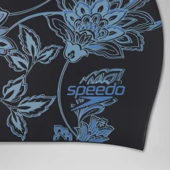 Long Hair printed Cap Black/Blue