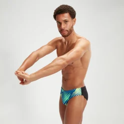 Men's Allover 7cm Allover Digital Brief Black/Blue