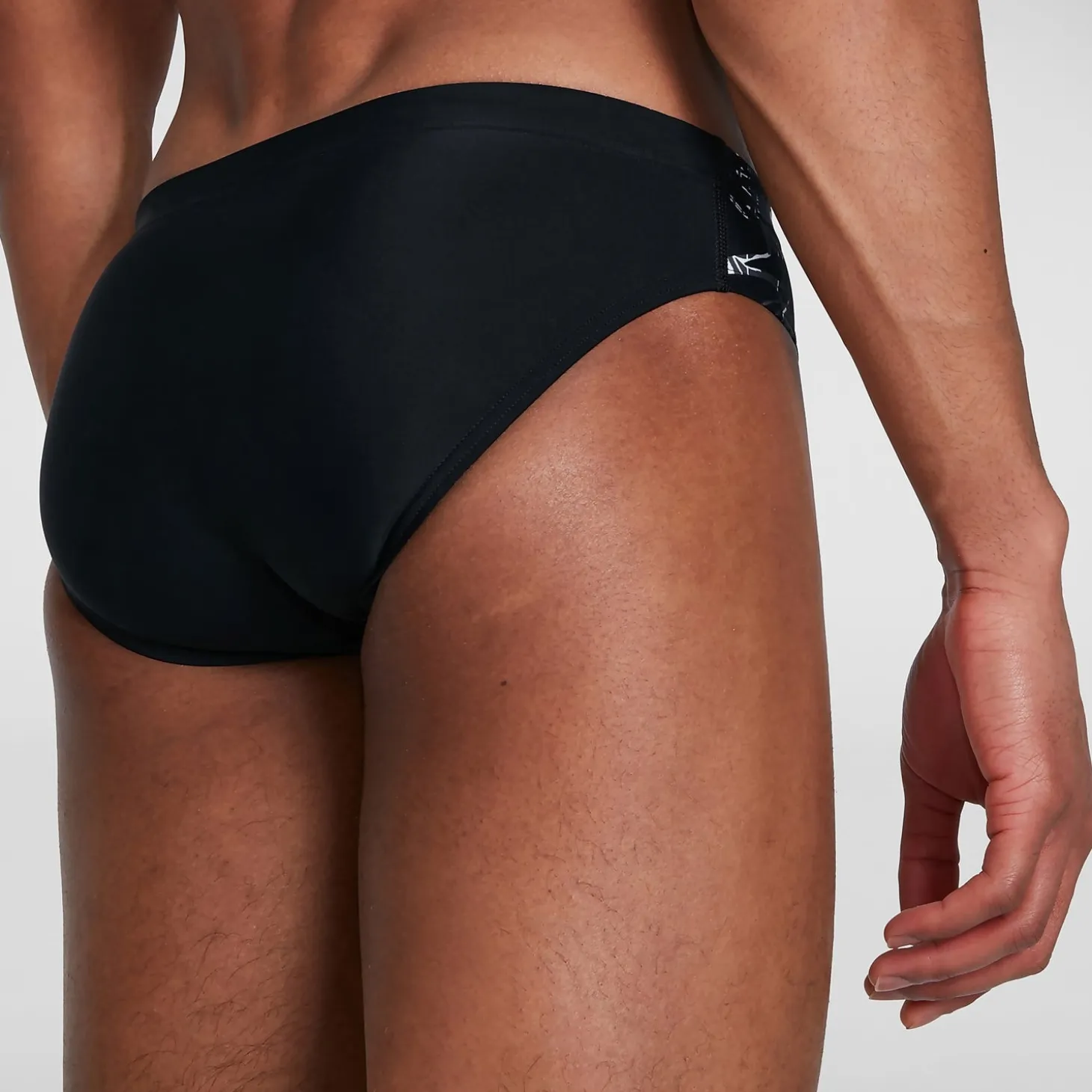 Men's Allover 7cm Brief Black/Grey