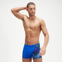 Men's Allover V-Cut Aquashorts Blue/Black