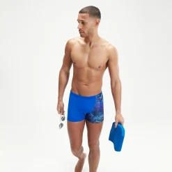 Men's Allover V-Cut Aquashorts Blue/Black