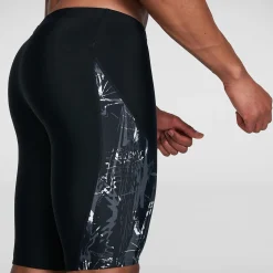Men's Allover V-Cut Jammer Black/Grey