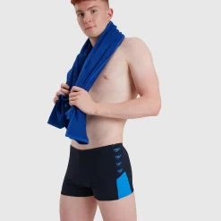 Men's Boom Logo Splice Aquashort Navy/Blue