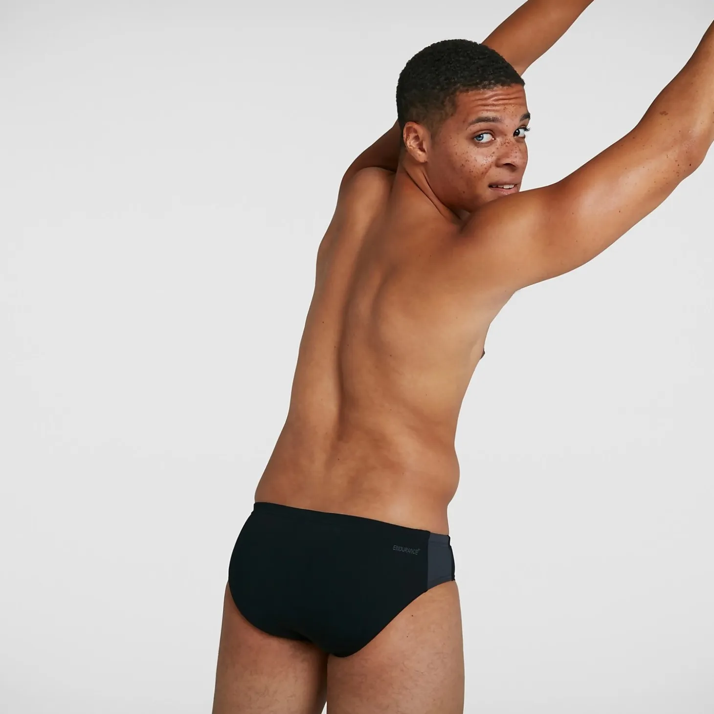 Men's Boom Logo Splice 7cm Trunks Black