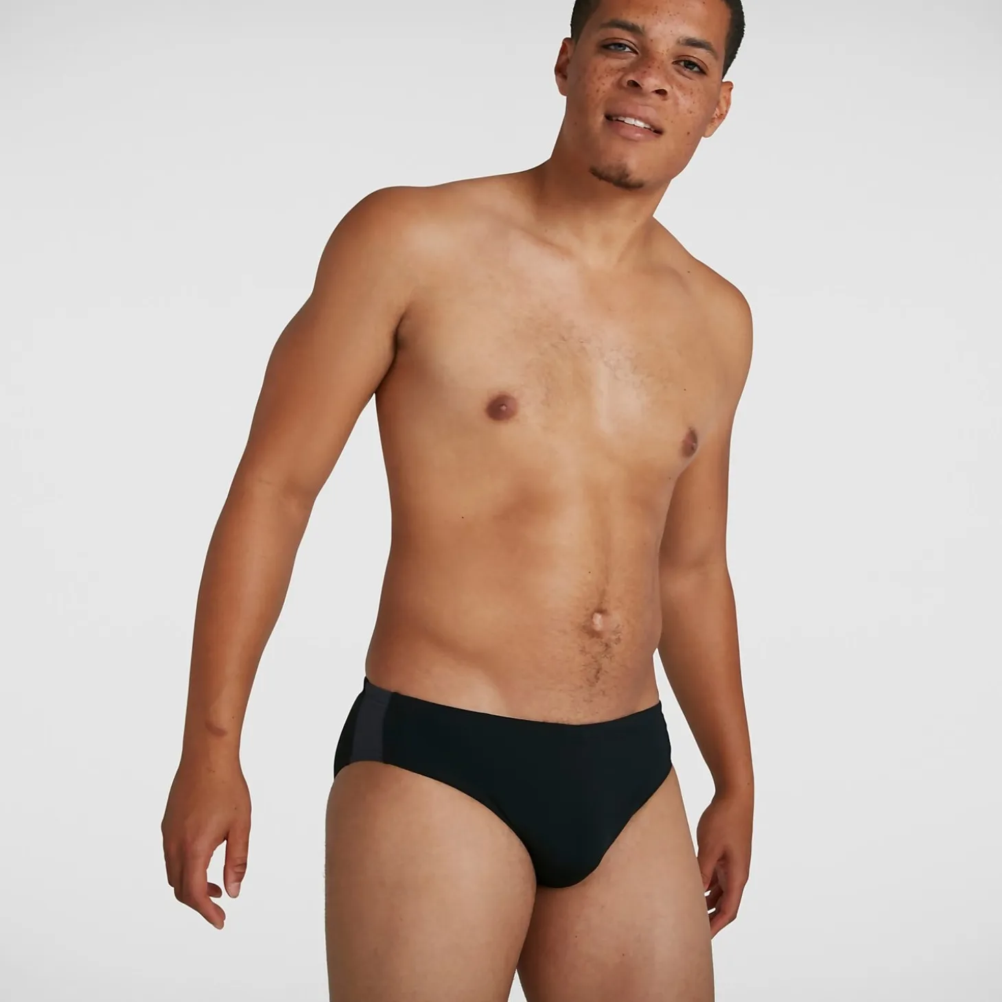 Men's Boom Logo Splice 7cm Trunks Black