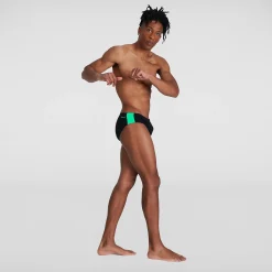Men's Boom Logo Splice 7cm Brief Black/Green