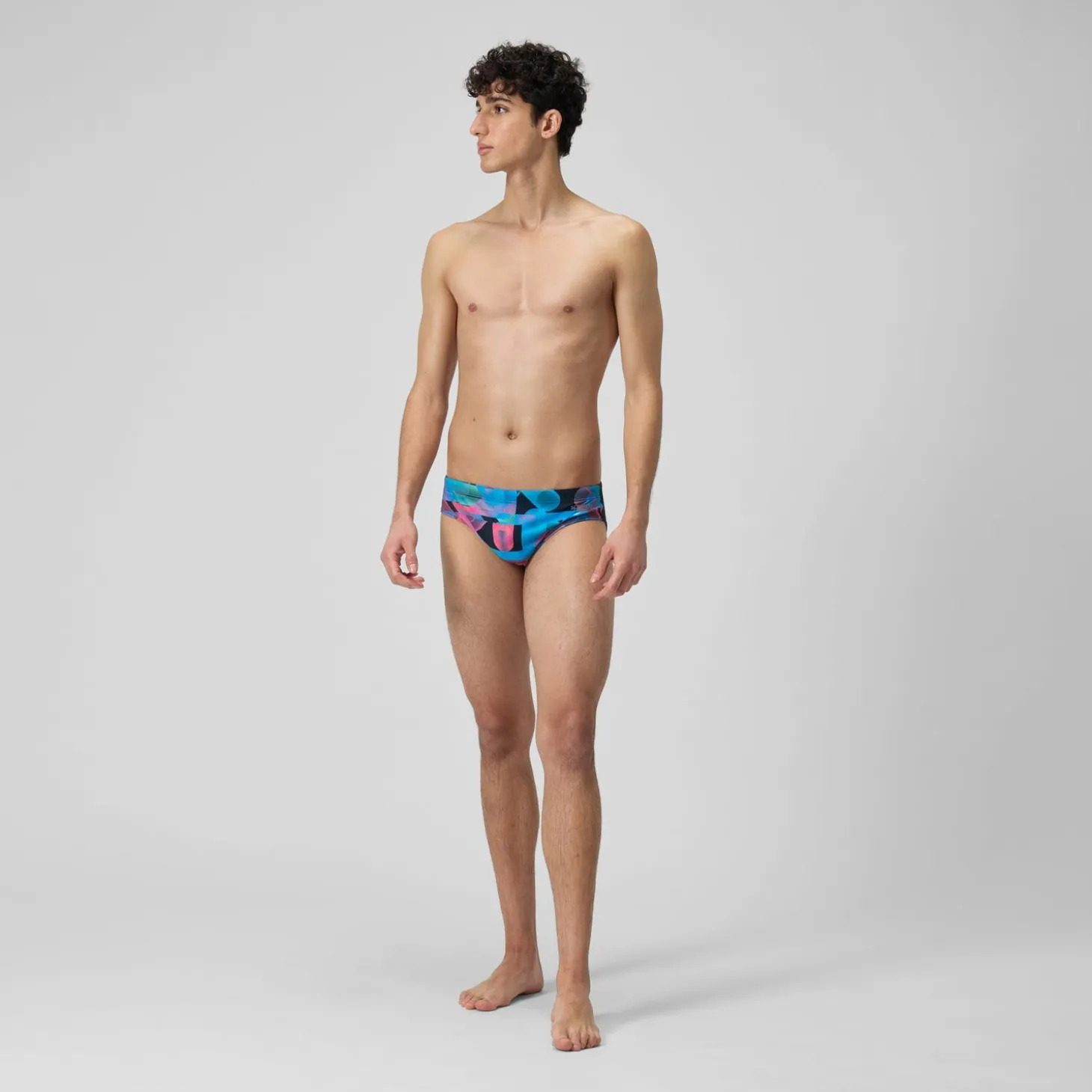 Men's Club Training Allover Digital 7cm Brief Navy/Red
