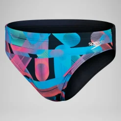 Men's Club Training Allover Digital 7cm Brief Navy/Red