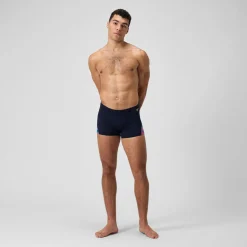 Men's Club Training Allover Digi V-Cut Aquashort Navy/Red