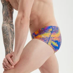 Men's Club Training 17cm Allover Digital Brief Green/Mango