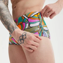 Men's Club Training 17cm Allover Digital Brief Blue/Green