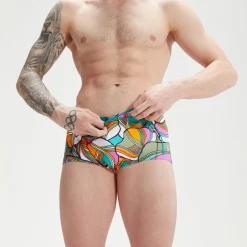 Men's Club Training 17cm Allover Digital Brief Blue/Green