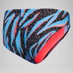Men's Club Training 8cm Allover Digital Brief Black/Blue
