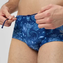 Men's Club Training 13.5cm Allover Brief Blue