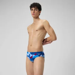 Men's Club Training 8cm Allover Digital Brief Blue/Purple
