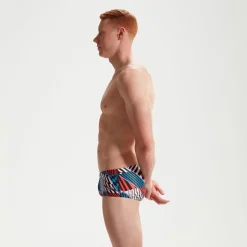 Men's Club Training 13.5cm Allover Brief Blue/White/Red