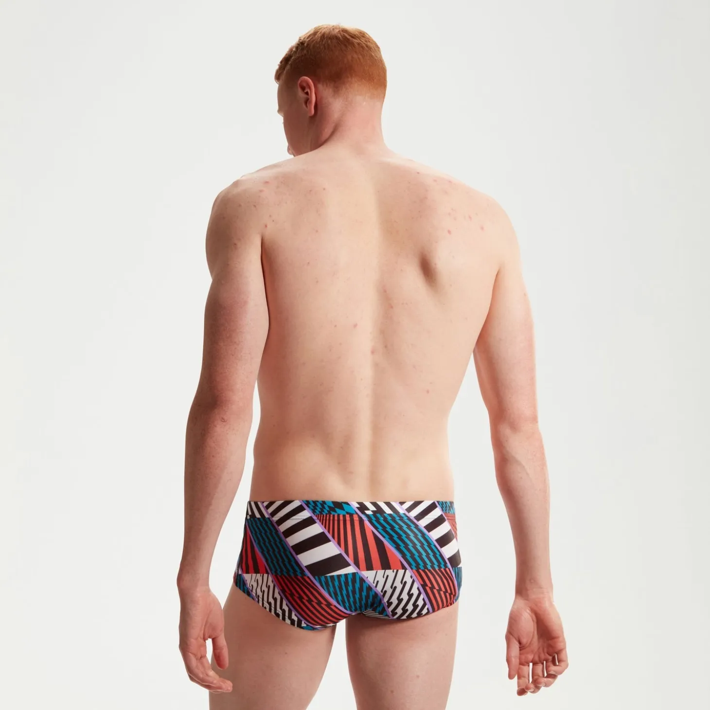 Men's Club Training 13.5cm Allover Brief Blue/White/Red