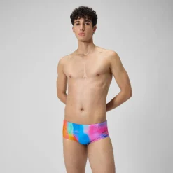 Men's Club Training 13.5cm Allover Brief Pink/Yellow