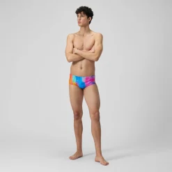 Men's Club Training 13.5cm Allover Brief Pink/Yellow