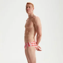 Men's Club Training 8cm Allover Digital Brief Pink/White