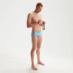 Men's Club Training 8cm Allover Digital Brief Blue/Orange