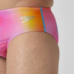 Men's Club Training 8cm Allover Digital Brief Pink/Yellow