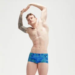 Men's Club Training 17cm Allover Digital Brief Navy/Blue