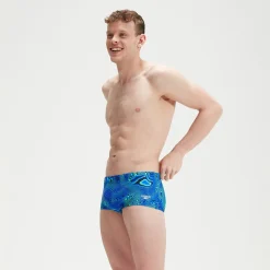 Men's Club Training 17cm Allover Digital Brief Navy/Blue