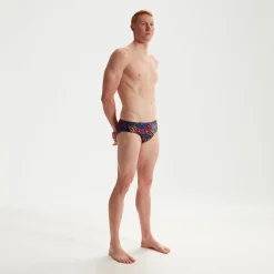 Men's Club Training 8cm Allover Digital Brief Blue/Orange