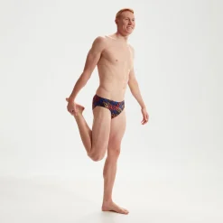 Men's Club Training 8cm Allover Digital Brief Blue/Orange