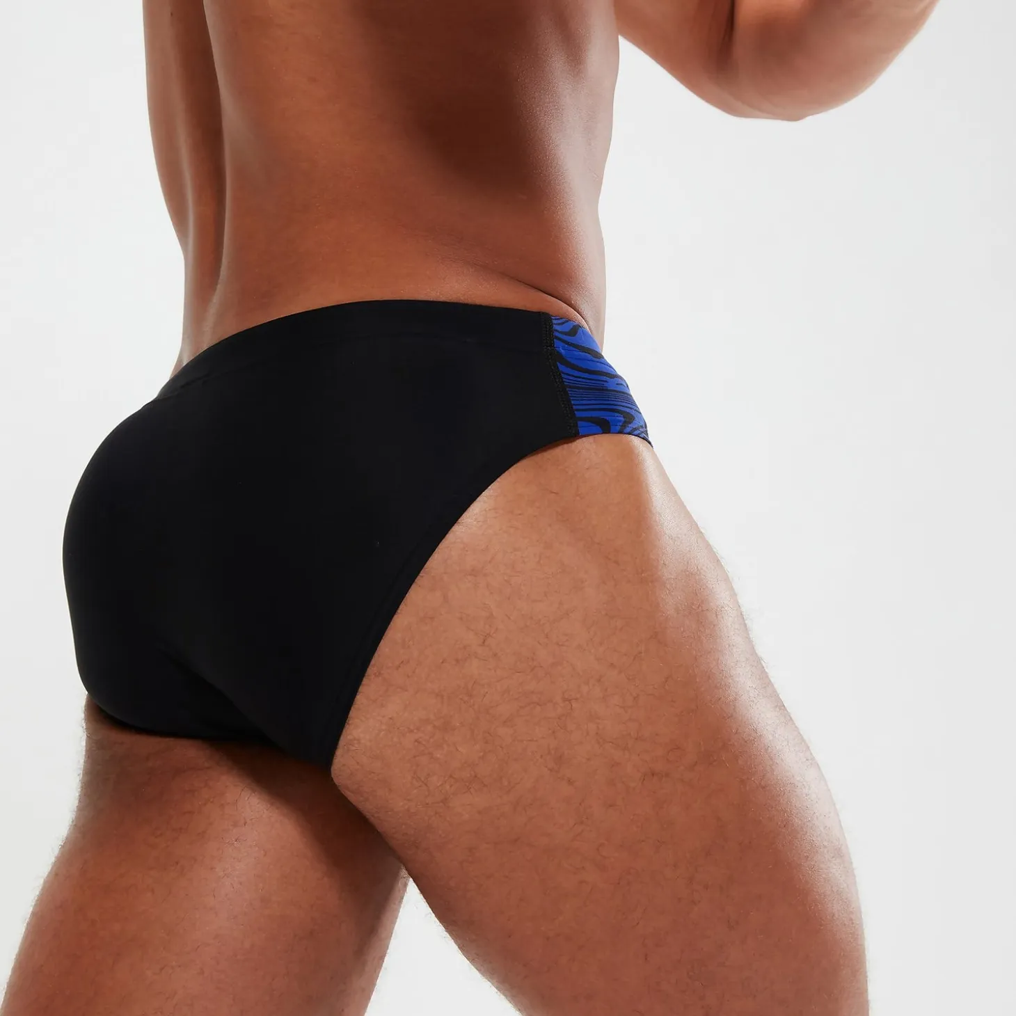 Men's 7cm Club Training Brief Black/Blue