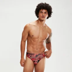 Men's 5cm Escape Brief Oxblood/Coral