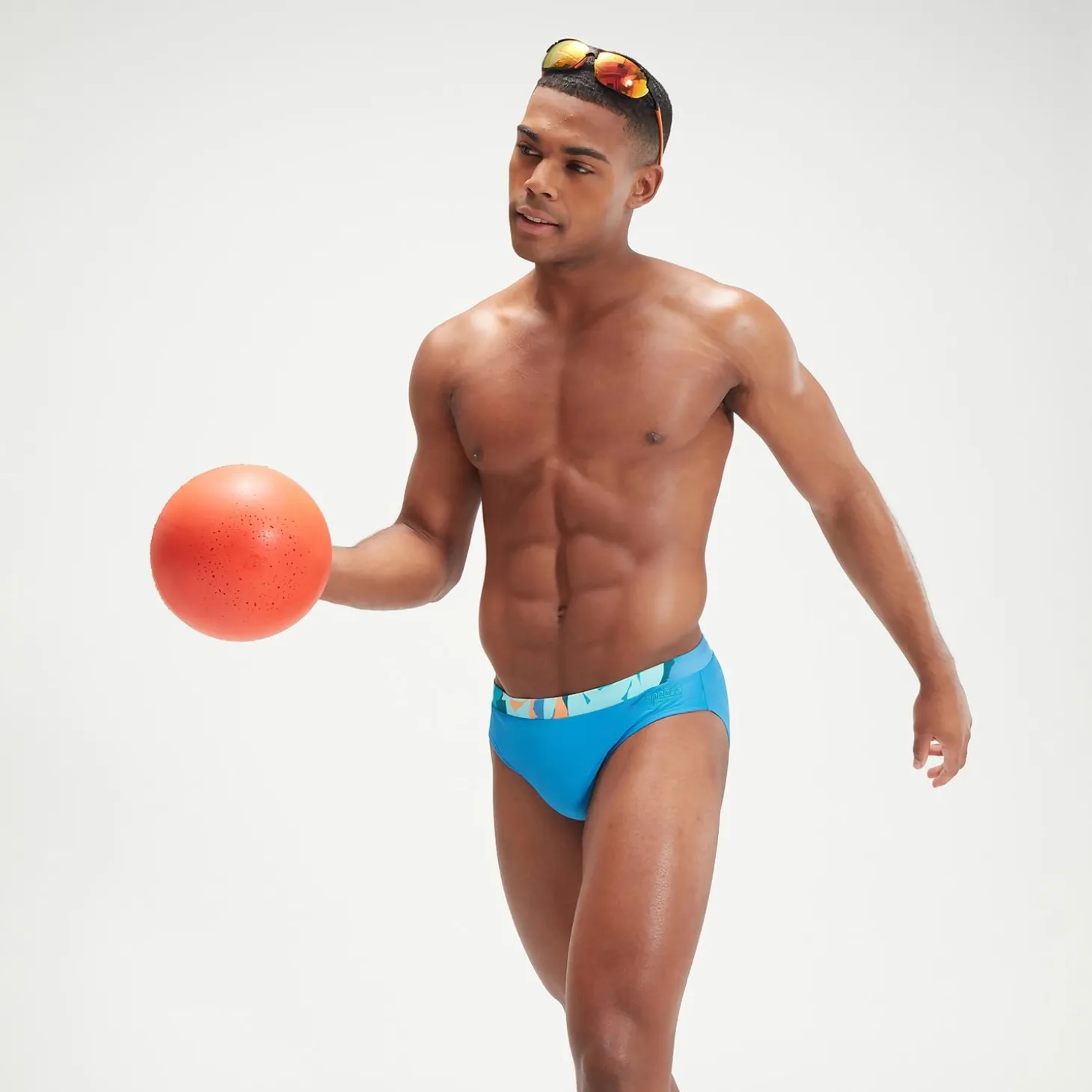 Men's 7cm Logo Brief Blue