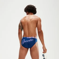 Men's 7cm Logo Brief Blue/Lilac