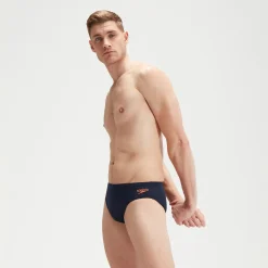 Men's 7cm Tech Panel Brief Blue/Orange