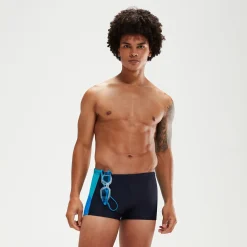 Men's Dive Aquashorts Navy/Aqua