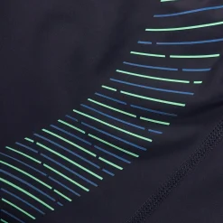 Men's Duo Logo Print Aquashorts Navy/Green