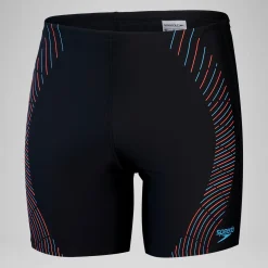 Men's Duo Logo Print Jammer Black/Blue