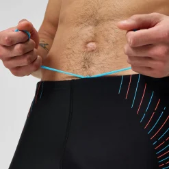 Men's Duo Logo Print Jammer Black/Blue