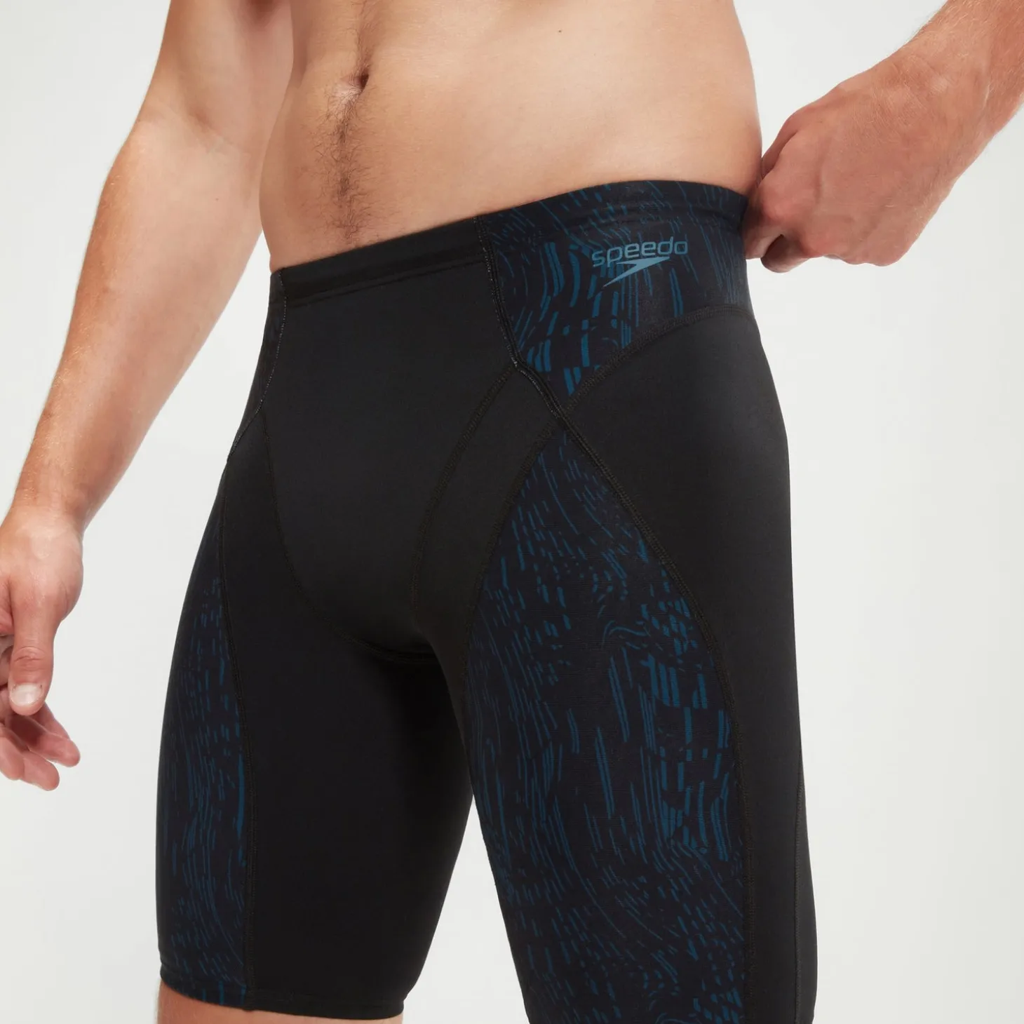 Men's Endurance+ Max Compression Jammer Black/Teal