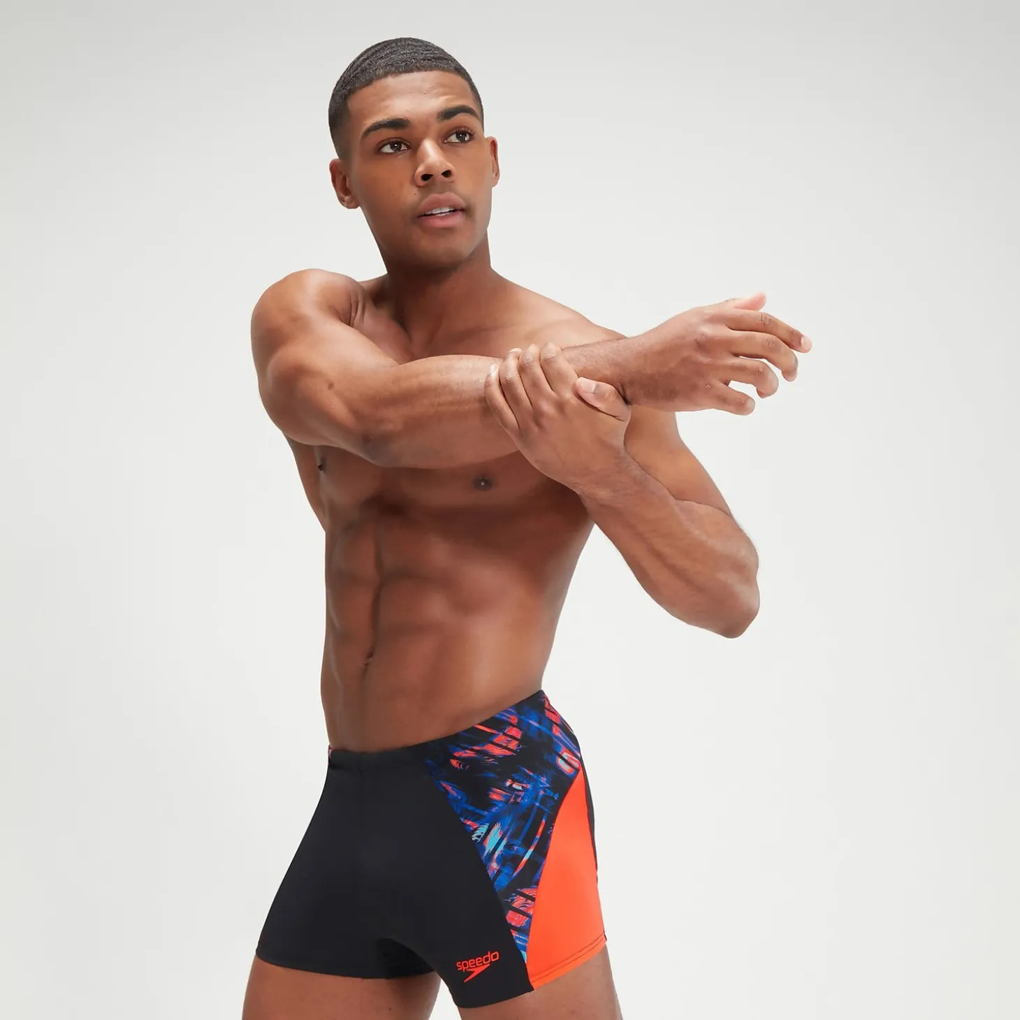 Men's Endurance+ Splice Aquashort Black/Orange