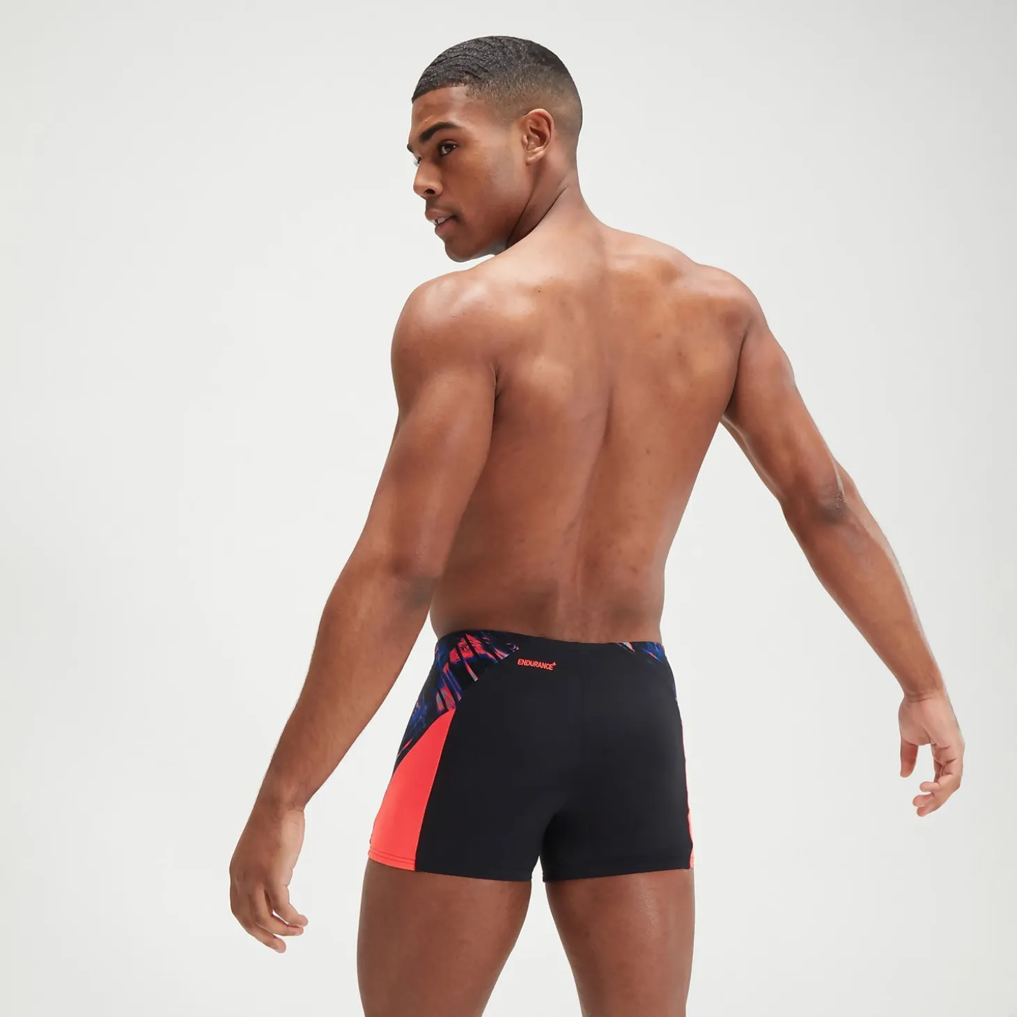 Men's Endurance+ Splice Aquashort Black/Orange